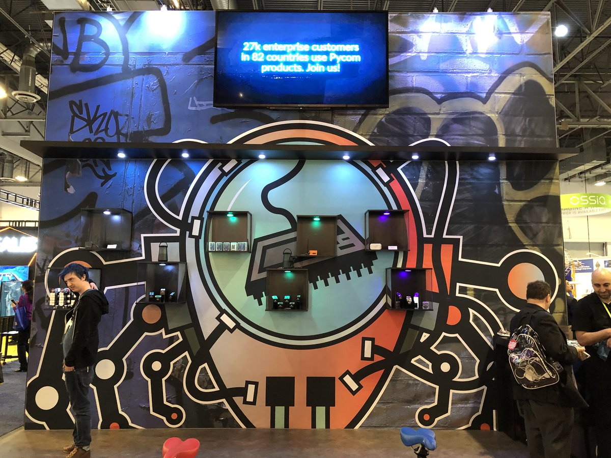 StephStewart27's tweet image. Come on by the @pycomIOT stand (41964) and say hi to the team. #Pycom #CES2018