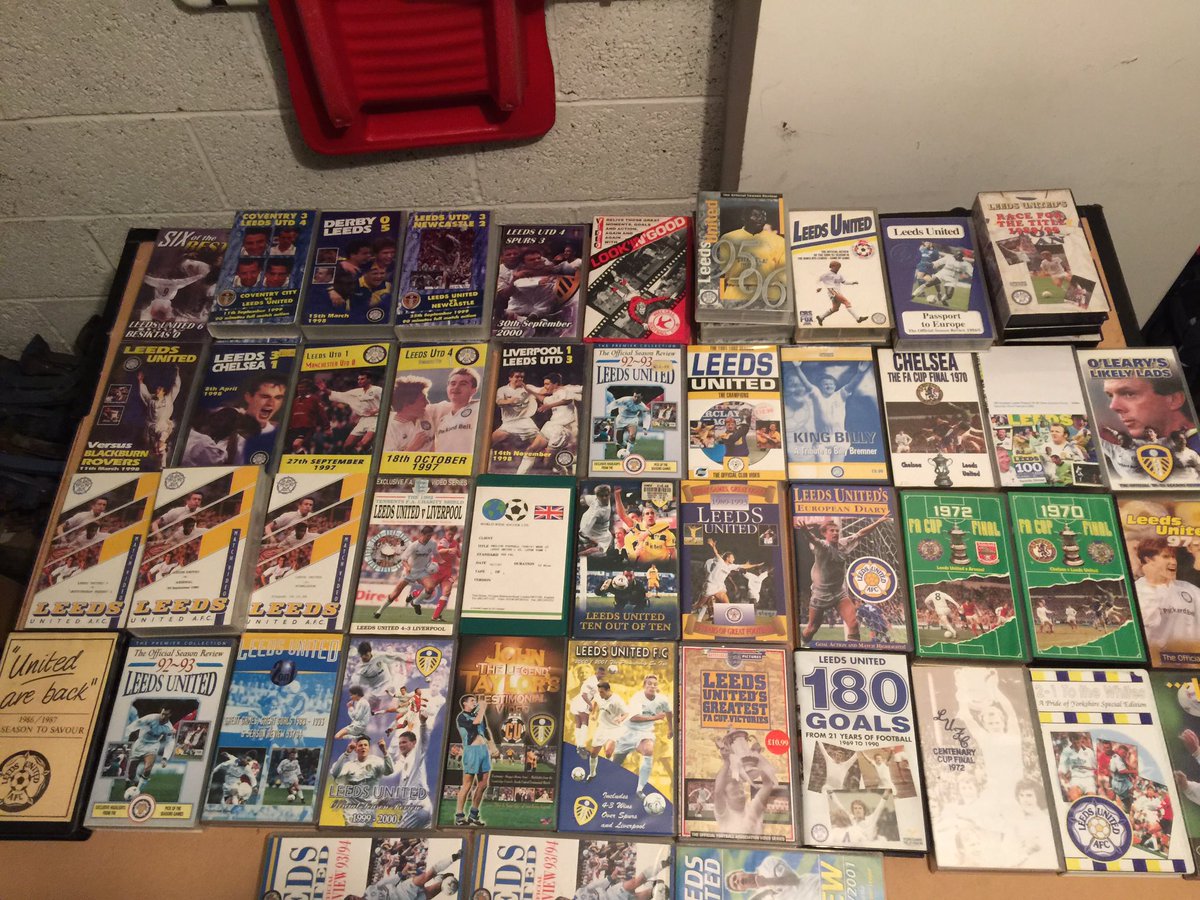 gelderdend_com's tweet image. First box of videos from my garage tidy up.
#LUFC some great games memories
Message me if you're interested