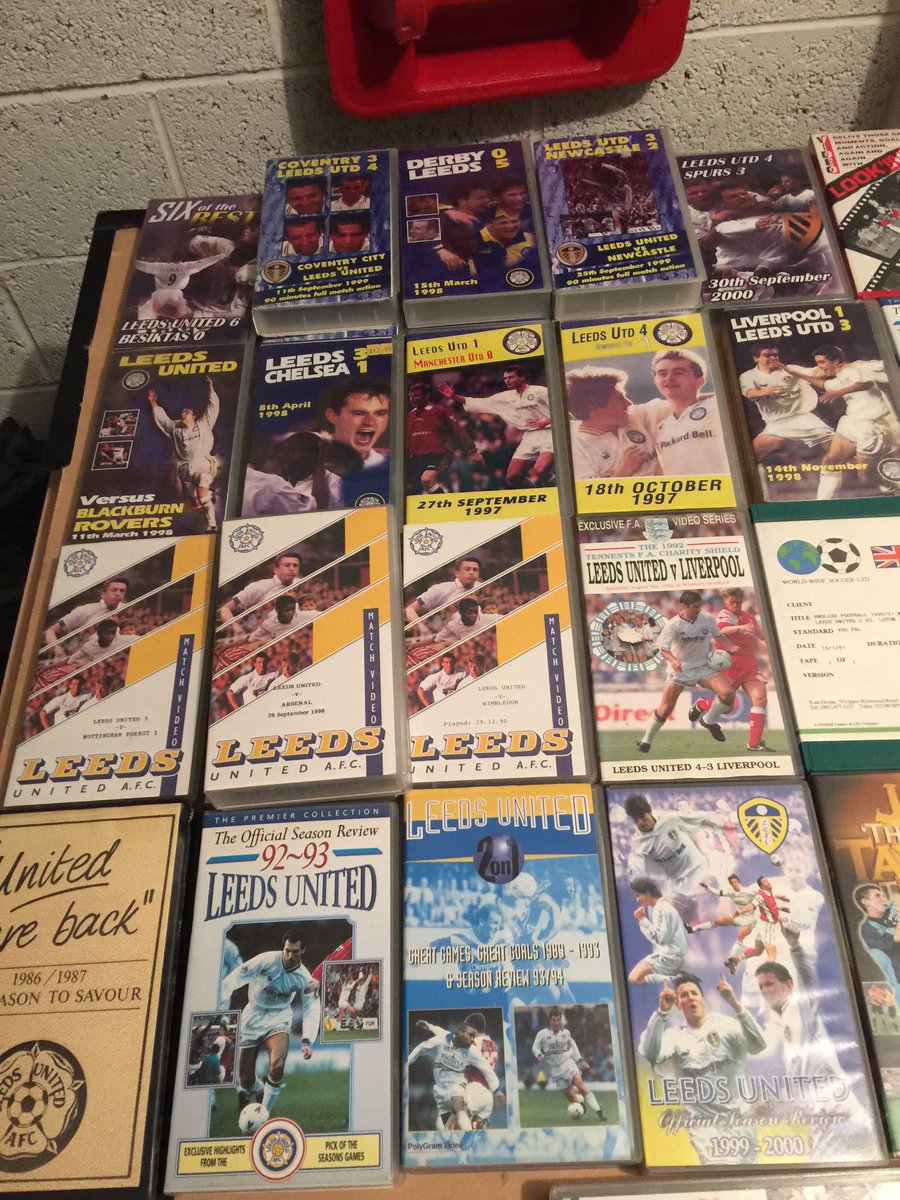gelderdend_com's tweet image. First box of videos from my garage tidy up.
#LUFC some great games memories
Message me if you're interested