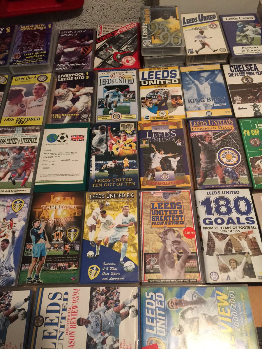gelderdend_com's tweet image. First box of videos from my garage tidy up.
#LUFC some great games memories
Message me if you're interested