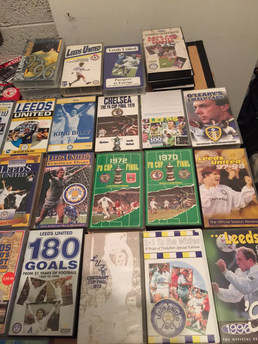 gelderdend_com's tweet image. First box of videos from my garage tidy up.
#LUFC some great games memories
Message me if you're interested