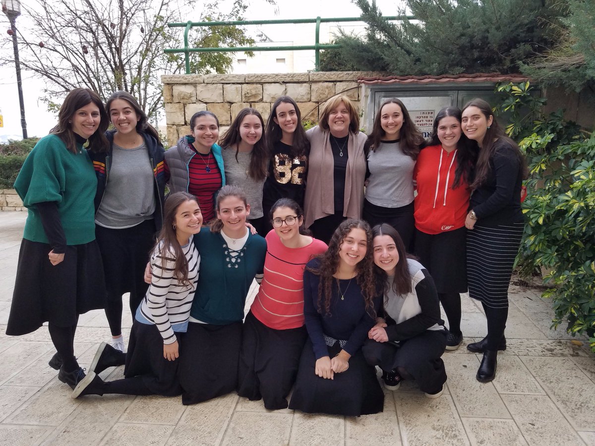 Mrs. Spirn and Mrs. Ralbag enjoyed visiting students at Michlalah &amp; Shaalvim today!