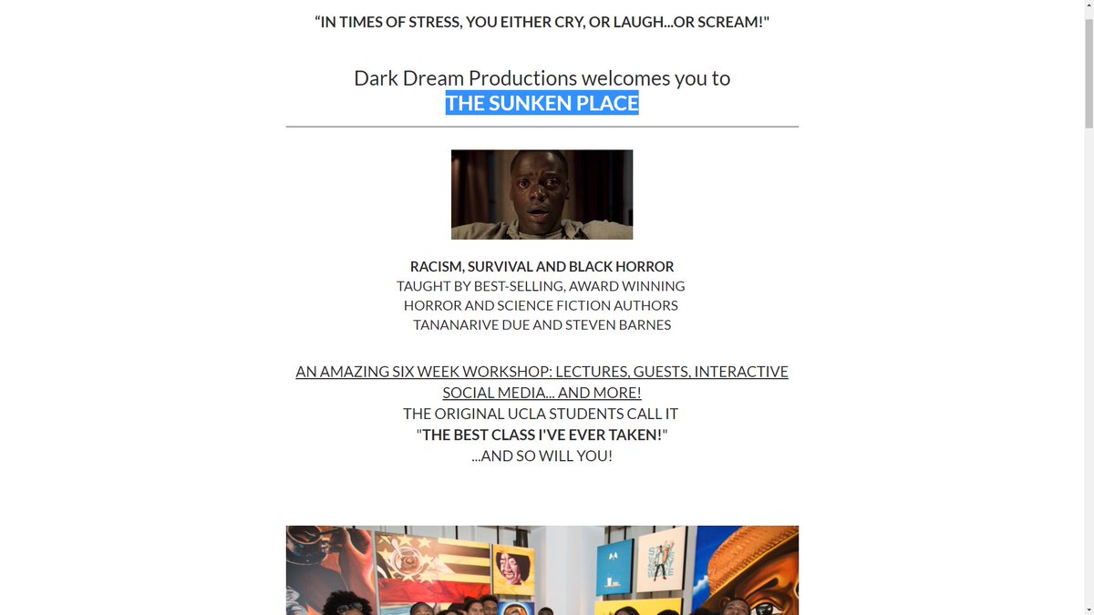 UrbanViewRadio's tweet image. The @karenhunter Show talks "THE SUNKEN PLACE" Workshop w/ @TananariveDue 866-801-8255 #KarenRebels #GetOut #SunkenPlace
Link for Class: Sunkenplaceclass.com