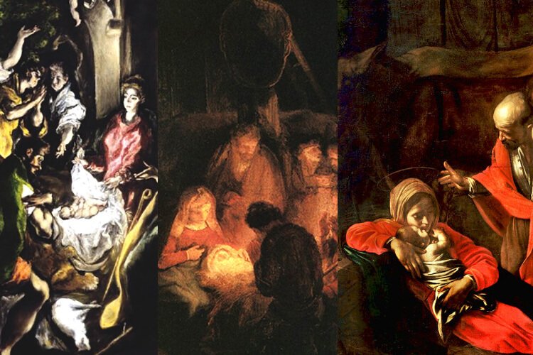 엘 그레코, 렘브란트,  카라바조의  “목자들의 경배”...