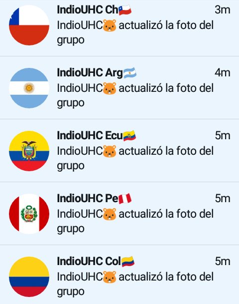 IndioUhc's tweet photo. Ya Tenemos Todos Los Grupos De Los Países 

MX🇲🇽
CH🇨🇱
ECU🇪🇨
ARG🇦🇷
PE🇵🇪
COL🇨🇴 https://t.co/85N7pz6CFY