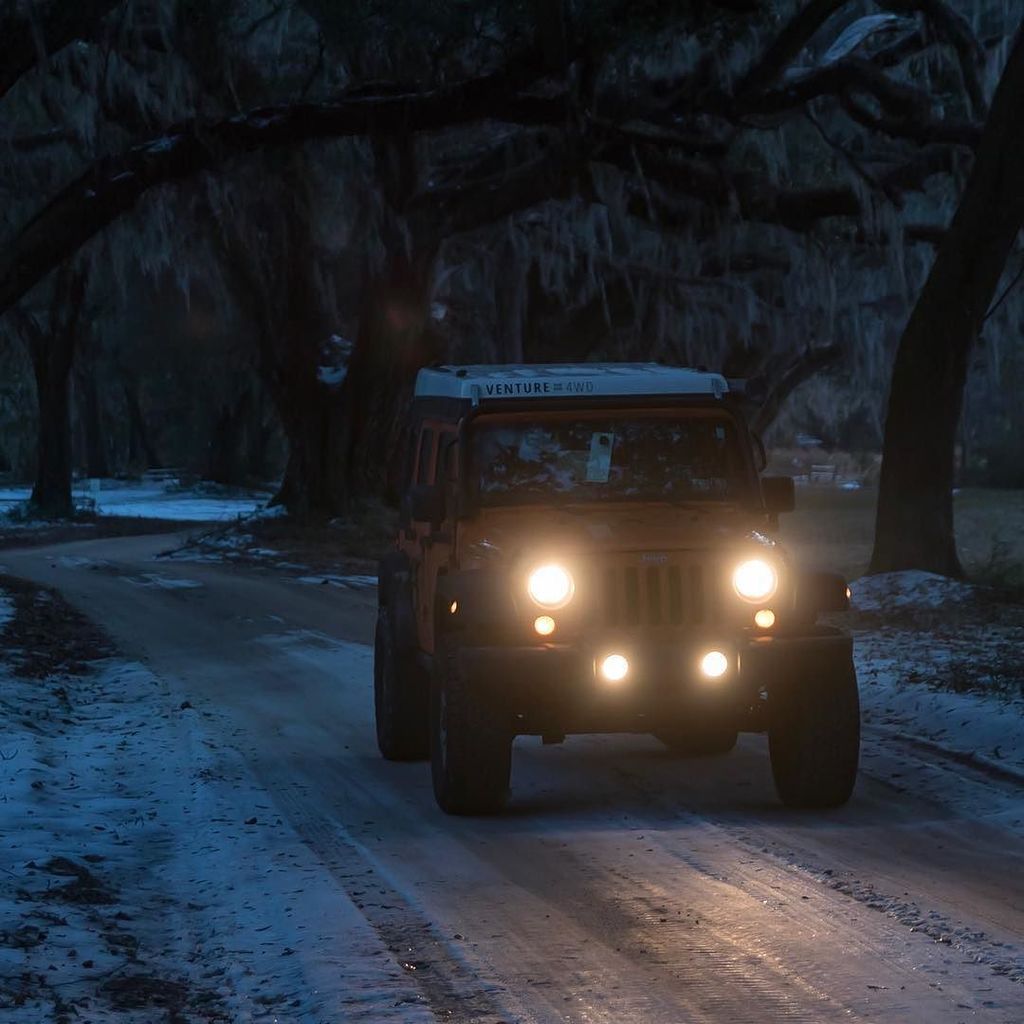venture4wd's tweet photo. Like ominous ghosts, Spanish moss dangles from the ancient canopy as I make my early morning retreat from South Carolinaโs hauntingly beautiful Santee Coastal Reserve. A new episode up on YouTube this Friday! Link in bio. #journeyinbetween #dawn #sunriseโฆ https://t.co/BDD6dS1jYM https://t.co/gh2DwqkkvD