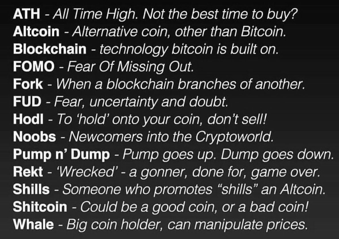 CryptoandHipHop's tweet image. In case you need help #Cryptocurrency #cryptolanguage #cryptoterms #cryptonews