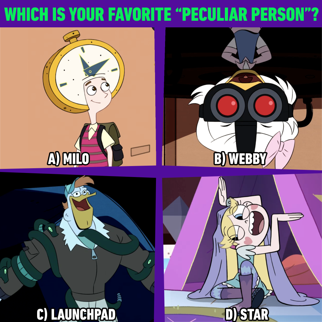 We're proud to have some of the weirdest characters in the universe! Who's your #PeculiarPeopleDay spirit animal? #StarVsTheForcesOfEvil #DuckTales #MiloMurphysLaw