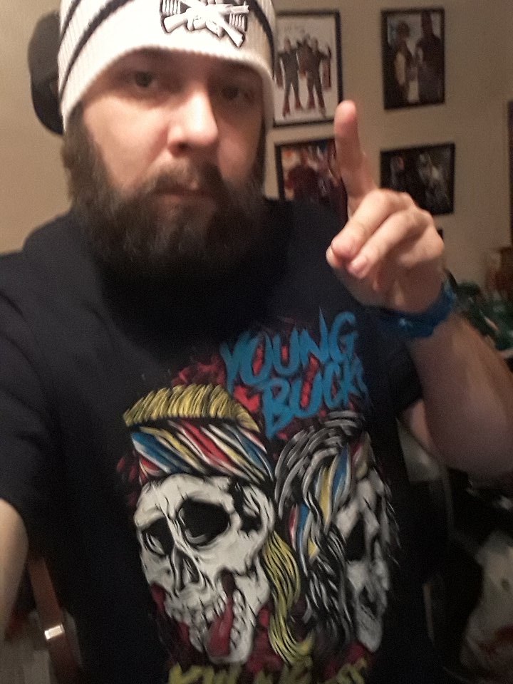 RealTonySnow's tweet photo. Out of all my #BulletClub shirts, my new one is my favorite. @MattJackson13 & @NickJacksonYB have the coolest merch. #BC4L #120Shirts #BulletClubDjs #Seven #AutismSpeaks https://t.co/TeDr8mmZn2
