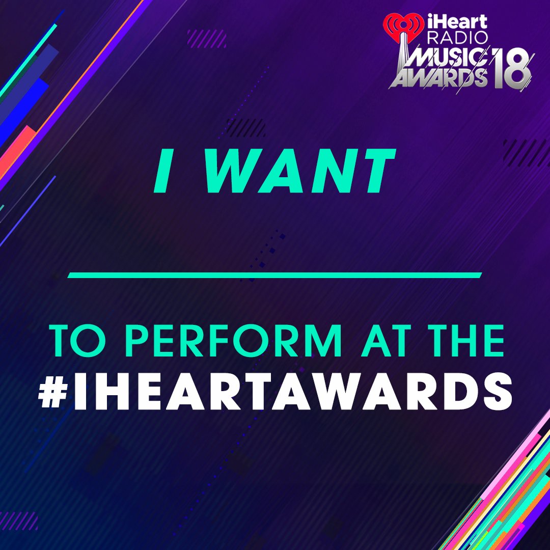 iHeartRadio's tweet photo. 🏆 Who do you want to see perform at the 2018 #iHeartAwards? https://t.co/pJnXk0fVz9