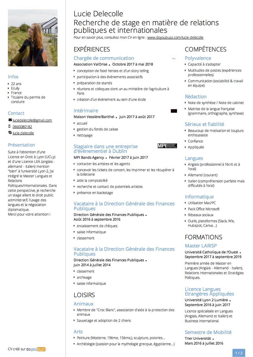Reseau_All's tweet photo. #4.Comme promis , le réseau all PROFESSIONAL tient ses résolutions en ce début d'année 2018! 

BE LUCIE, BE ALL, BE PRO

Lucie est étudiante en LARISP et recherche activement un stage en politiques publiques et internationales.
#allin2018 #lookingforaninternship #allPROFESSIONAL https://t.co/UiogfnnpMK
