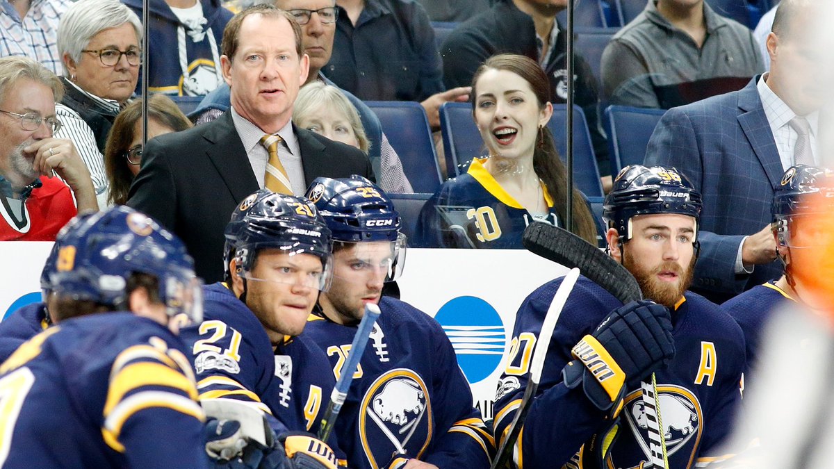 TSNHockey's tweet photo. FRUSTRATIONS BOILING OVER? @BillHoppeNHL of @OleanTHsports discusses the altercation at #Sabres practice between Evander Kane and Justin Falk https://t.co/rxzpmkESpx #TSNHockey https://t.co/kV1bxcwT6w