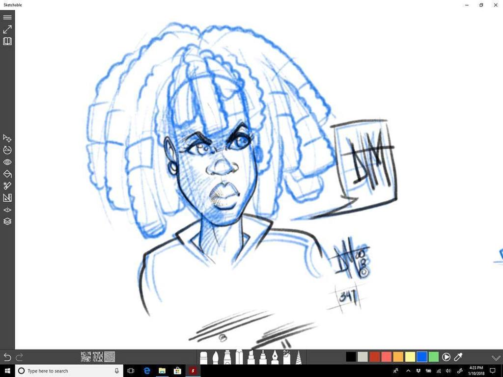 drawdaily2017's tweet photo. “Penni Locks” 347/365 #DrawDaily2017Challenge w @SketchableApp @Microsoft @Surface Pro 4 
Complete Digital Drawing series at @DrawDaily2017 by @DeltaTangoMike 
#GetYourWeightUp #ExerciseYourPassion 
#iLikeToDraw #ArtLifeAllDay #artrepreneur #artlifemeets… https://t.co/b4SeTxN8To https://t.co/xqN1qDqzbD