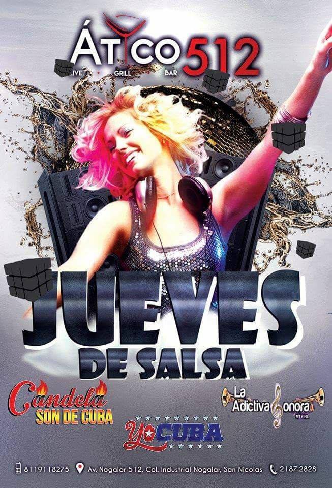 MonterreyMusic's tweet photo. 📅 | Mañana #JuevesDeSalsa con el ritmo tropical de @OficialYocuba en el #Atico512 ¡No te pierdas la gran rumba! #MtyMusic https://t.co/r0CG8HP6DK