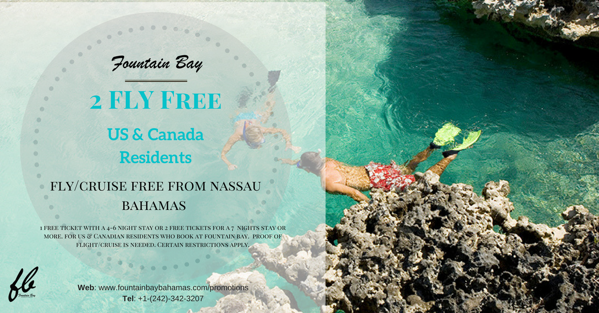 US &amp; CANADA Residents fly free from Nassau Bahamas #Bahamas #luxurylife #heritage #explore #vacationrental #swimming #BookNow
fountainbaybahamas.com