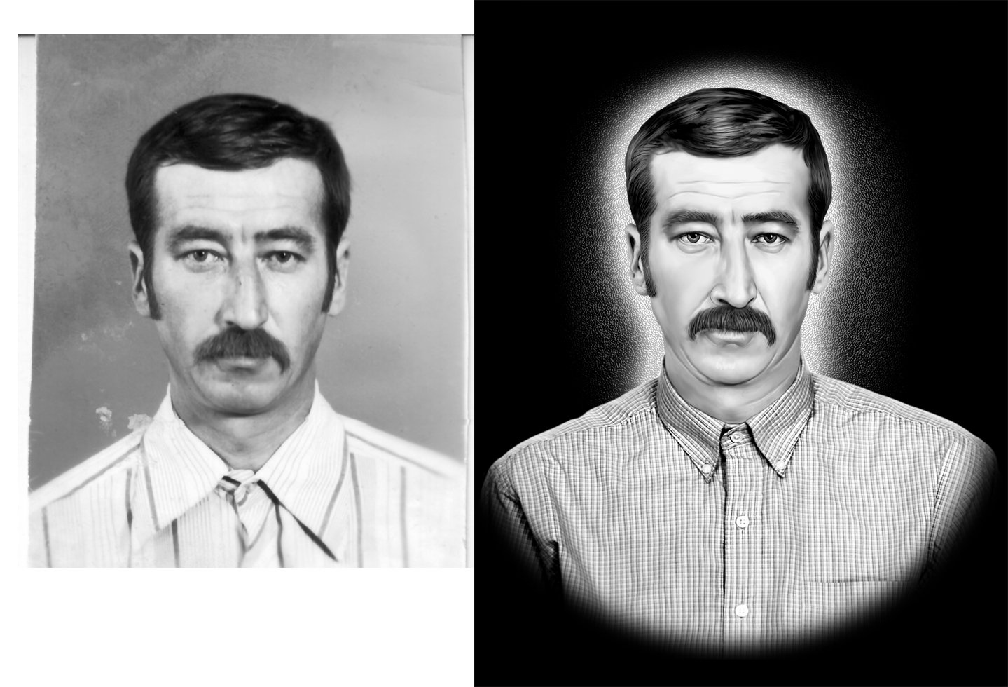 Прическа мужская ретушь