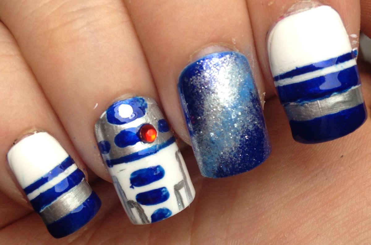 3. Easy R2-D2 Nail Art Tutorial by Nailed It NZ - wide 7