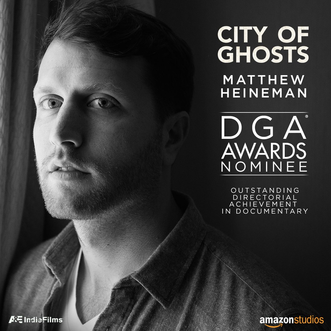 Congrats to director <a href="/MattHeineman/">Matthew Heineman</a> on a well-deserved DGA nomination. #CityofGhosts