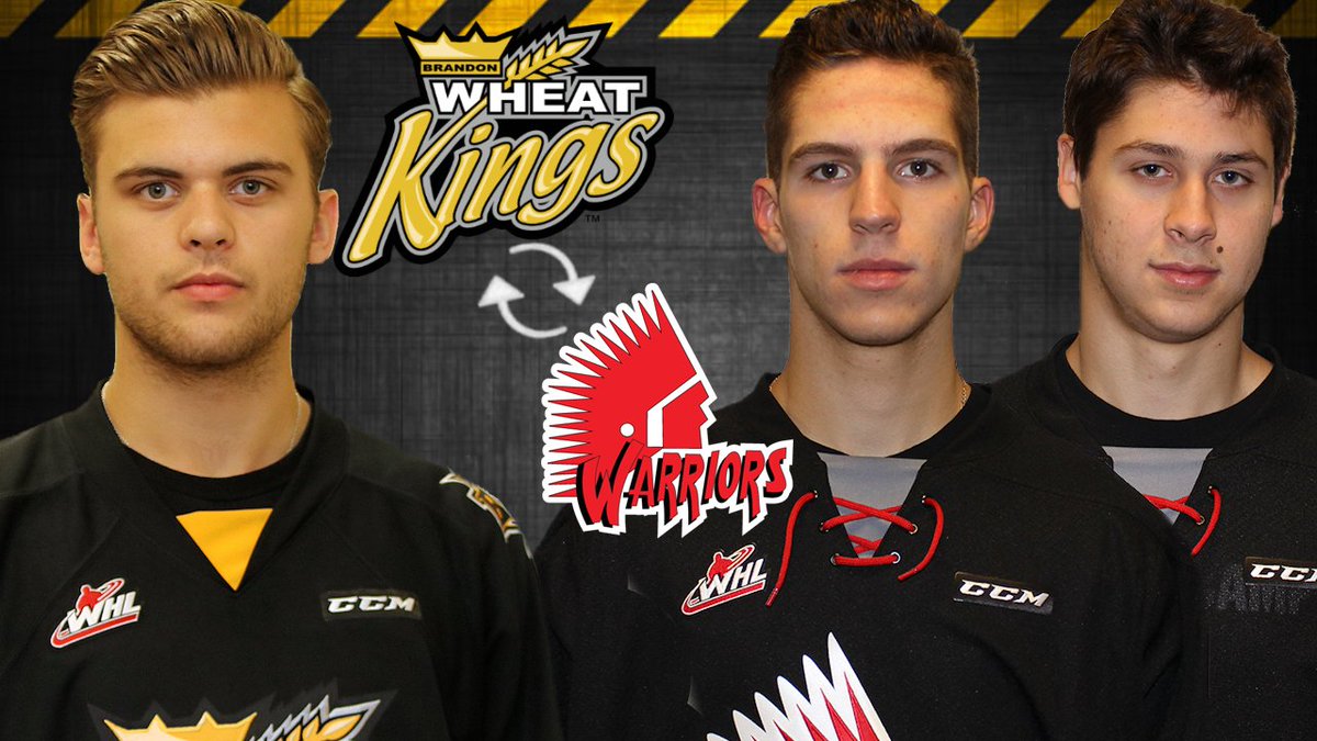 bdnwheatkings's tweet photo. BREAKING: The Brandon Wheat Kings have dealt Kale Clague to the Moose Jaw Warriors for Luka Burzan, Chase Hartje a 1st round pick in 2019, a first round pick in 2021 and a 2nd round pick in 2018. #bdnmb https://t.co/jhSHgrJscB