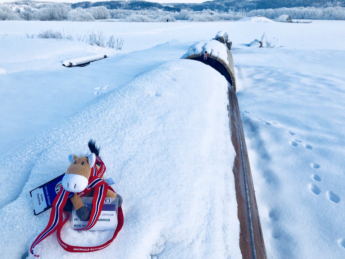 eventingdevil's tweet image. NorwegiaTDBerry on his first site inspection this season. Hope the snow is gone before the event in july. @twohearts @eventing @rytter @chiefchemopony @willberryball
