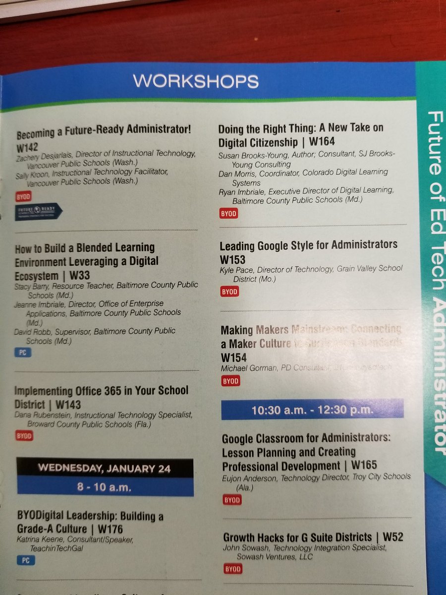 Getting closer to #FETC18. Saw me in the brochure. It's real now. #futureedtechadmin