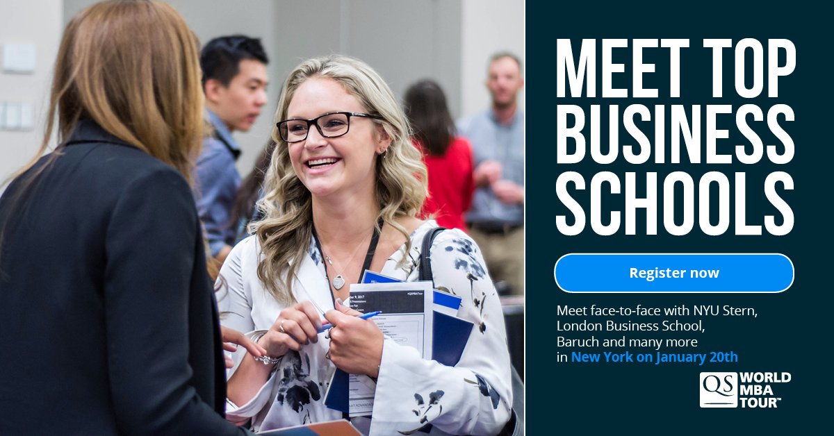 NetPartyNYC's tweet image. Get advice on your MBA essays and applications, GMAT information and more. Register now to attend the #QSMBATour for free: goo.gl/veZ9ah