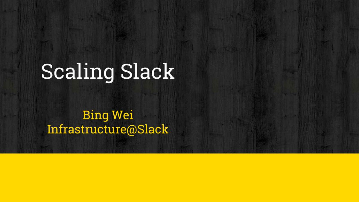 Learn how #Slack overcame backend limitations to scale from supporting small teams to serving hundreds &amp; thousands of users. #qconsf 2017 bit.ly/2CPKuPi