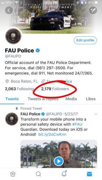 Hey Owl Fans!  We got into a #FollowFight with <a href="/FIUPOLICE/">FIUPolice</a>! First to add 500 followers wins!  Help us out with a follow and a RT to spread the word!