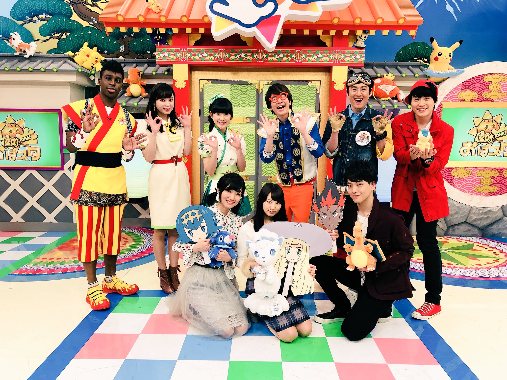 花江 夏樹 今日のおはスタは豪華ゲスト ポケモンアニメ声優陣 カキ役の石川界人くん リーリエ役の真堂圭さん スイレン役の菊池瞳さん が遊びに来てくれましたー 声優さんならではのコーナーをみんなでやりましたよ そして来週の木曜日は小倉唯さんが