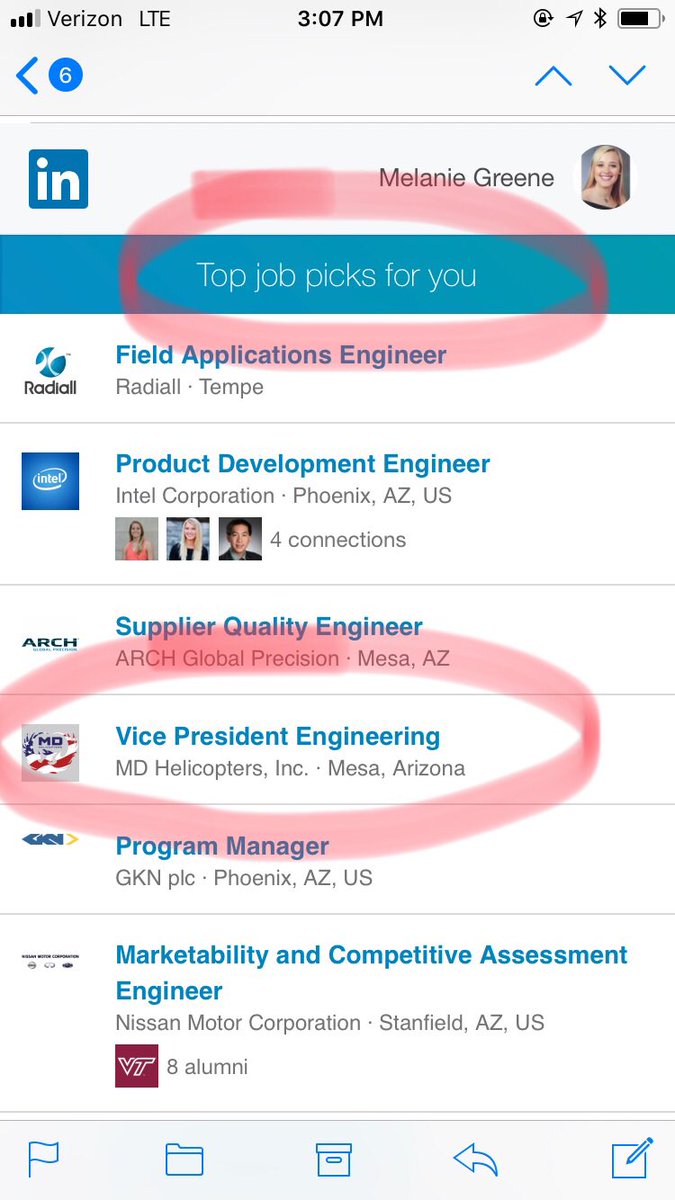 melbgreene's tweet photo. LinkedIn must think very highly of me. #VP@23 https://t.co/OHGSZ4ff8g
