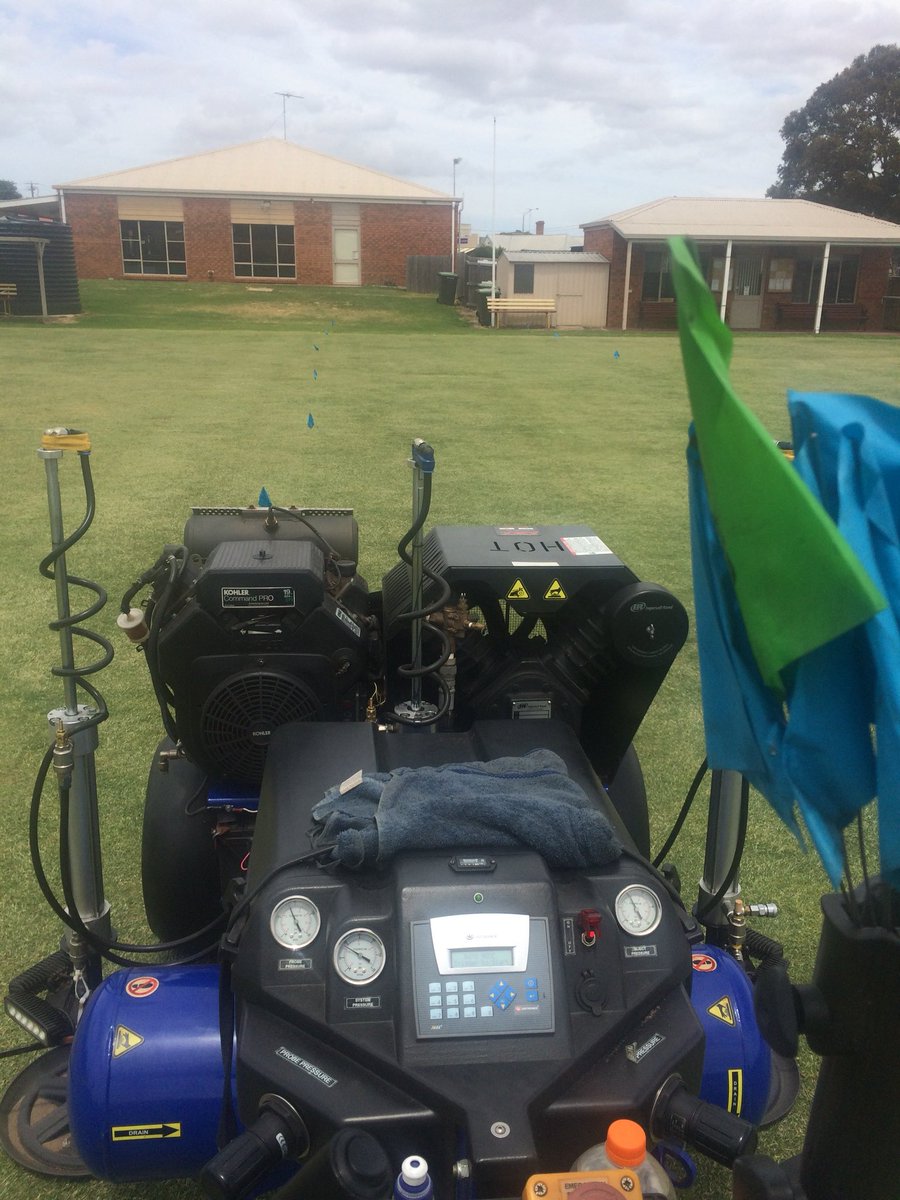 TurfAir's tweet photo. #TurfAir busy at Drysdale Bowls and Croquet Club. Always love to hear about the performance improvements being experienced from #Air2g2 use https://t.co/3gefAjtmos