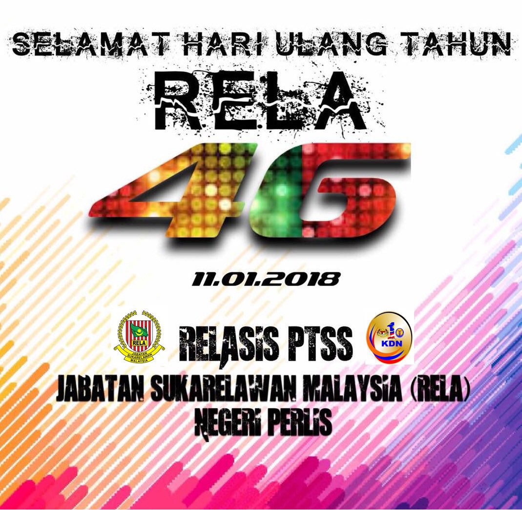 relasisptss's tweet photo. Selamat hari ulang tahun RELA #HuT46 #RELAPerlis #RELASISPtss #SetiaBerbakti https://t.co/FRP4pvA7Hc