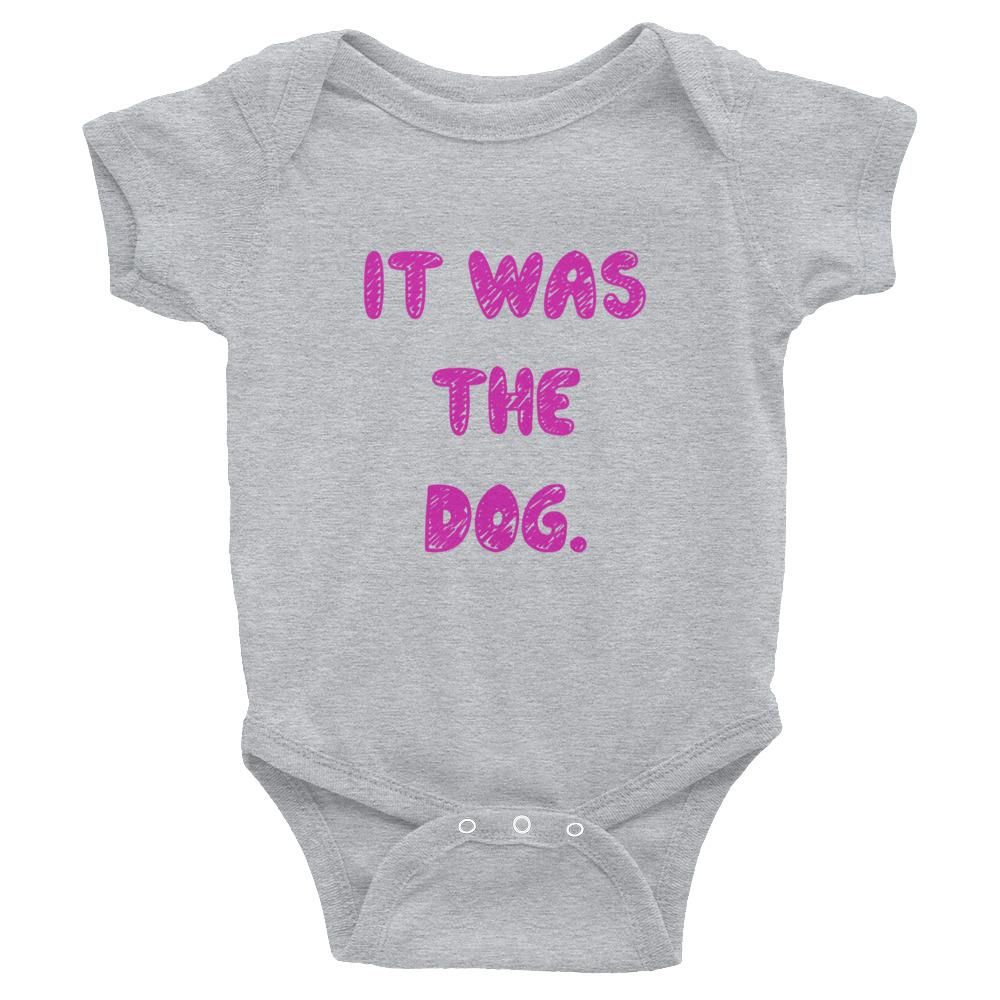 PromoFrenzy's tweet photo. Baby Girls Onesie, Boy Onesie, Infant Bodysuit, Unisex, It Was The Dog https://t.co/4kxXfezNxF https://t.co/8k3wNYmEvs