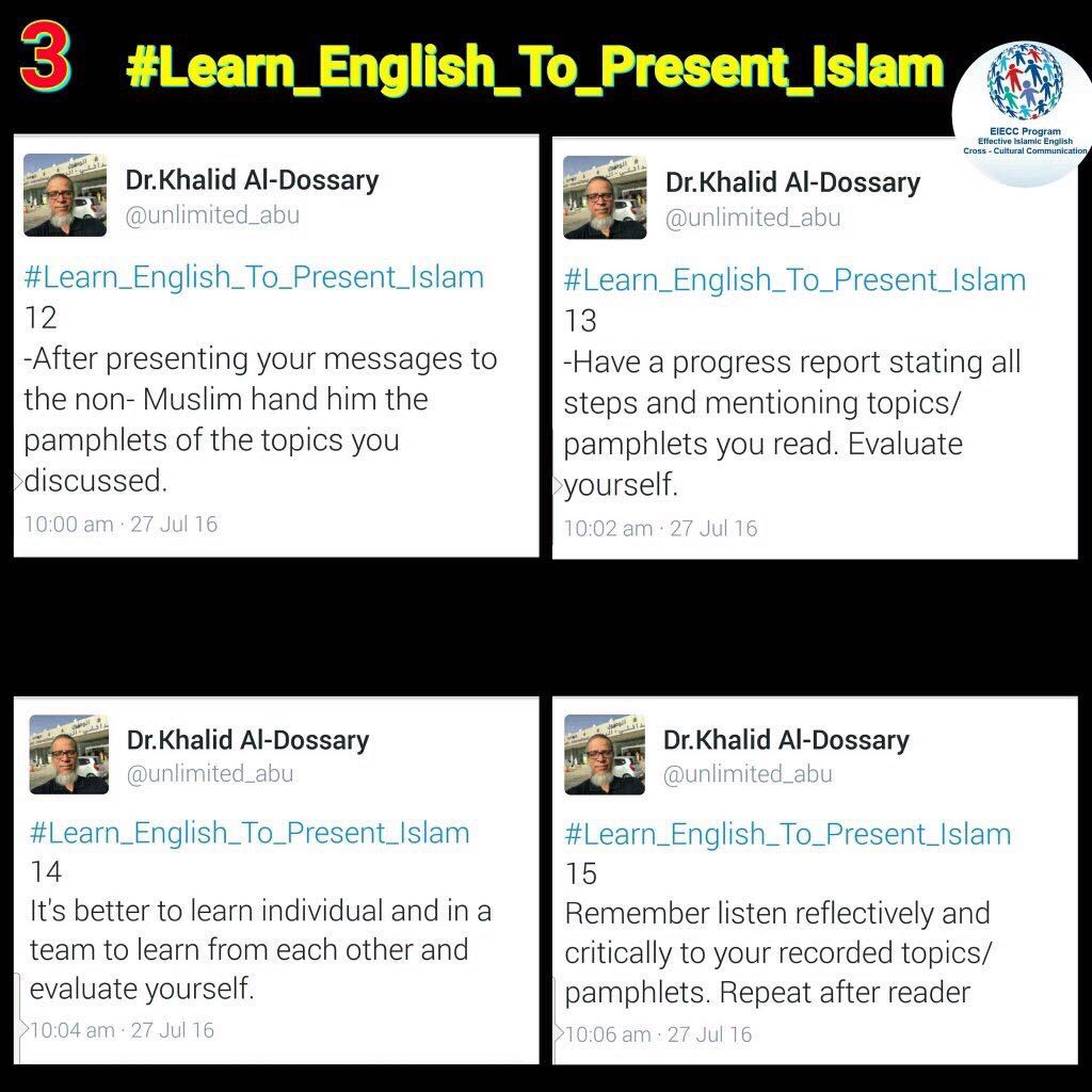 EIECC_14's tweet photo. #Learn_English_To_Present_Islam
#Use_Language_To_Present_Islam
#Use_English_To_Present_Islam
#Islamic_Basics_Series
#Islamic_Basics_Series3
@unlimited_abu
Talk to one non-muslim on a weekly basis.
Time flies and your life decreases on this ephemeral earth 🌏.
Gain Jannah https://t.co/ZFigfZ4p7i