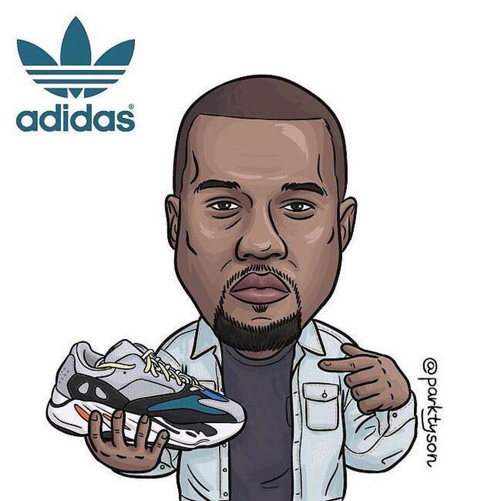 yeezy wave runner cartoon