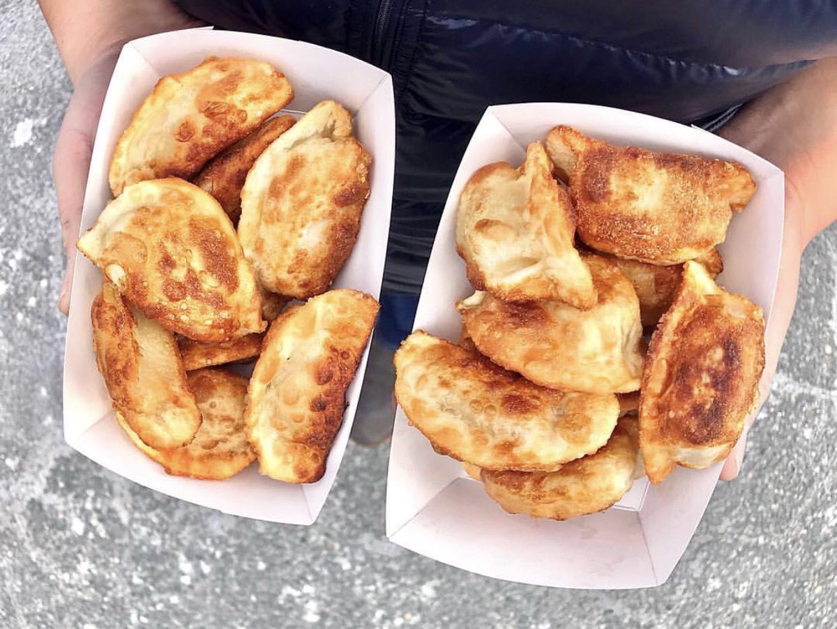 double trouble 😛 who’s cravin’ the best dumplings in the dmv?! #pinchdumplings