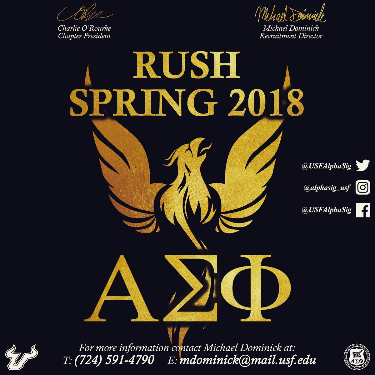 The time has come gentlemen, do you have what it takes to become a better man and surround yourself with a brotherhood of a lifetime.....? Spring rush 2018 has arrived. Updates on events and dates coming next week stay tuned. #rushalphasig #ΑΣΦ