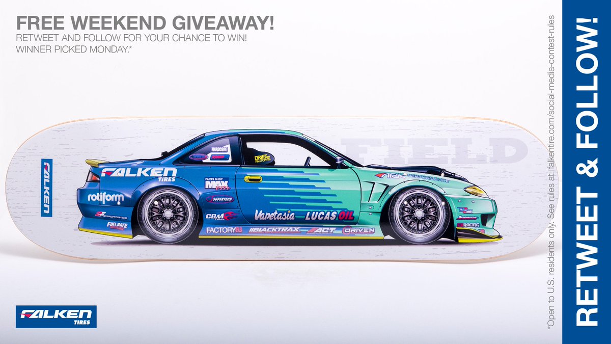 2nd chance to #Win the last <a href="/MattField777/">Matt Field</a> skateboard deck #giveaway #contest for #Free. RT &amp; follow #FalkenTire to enter to #win this #prize &amp; other #swag! Rules: bit.ly/2grA0A4