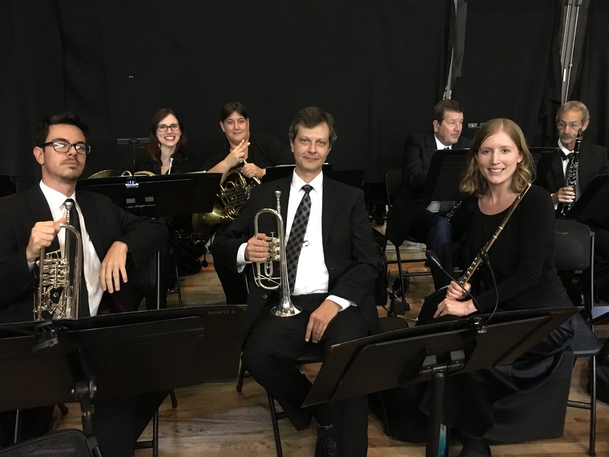 masseyflute's tweet photo. It’s not often that a flutist is part of the brass section! First performance of the week with @swflsymphony. #swflsymphony #fortmyers #bigarts #sanibel #musician #orchestra #flute https://t.co/jWVBO0W3Cu