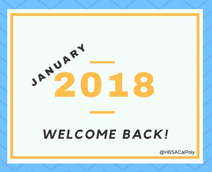 Welcome back fellow members of HBSA! Join us for our first meeting of Winter quarter in Bldg 3 ROOM 104. We’ll have IN-N-OUT for you 😏🍔