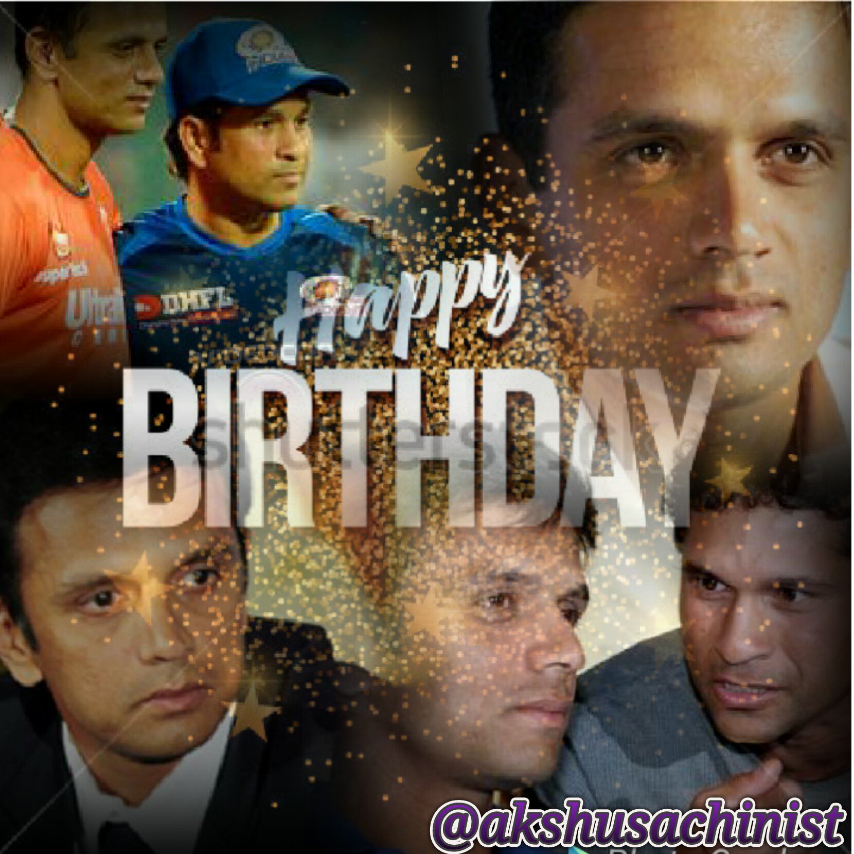 Happy birthday to \"Wall of India\" Rahul Dravid sir     