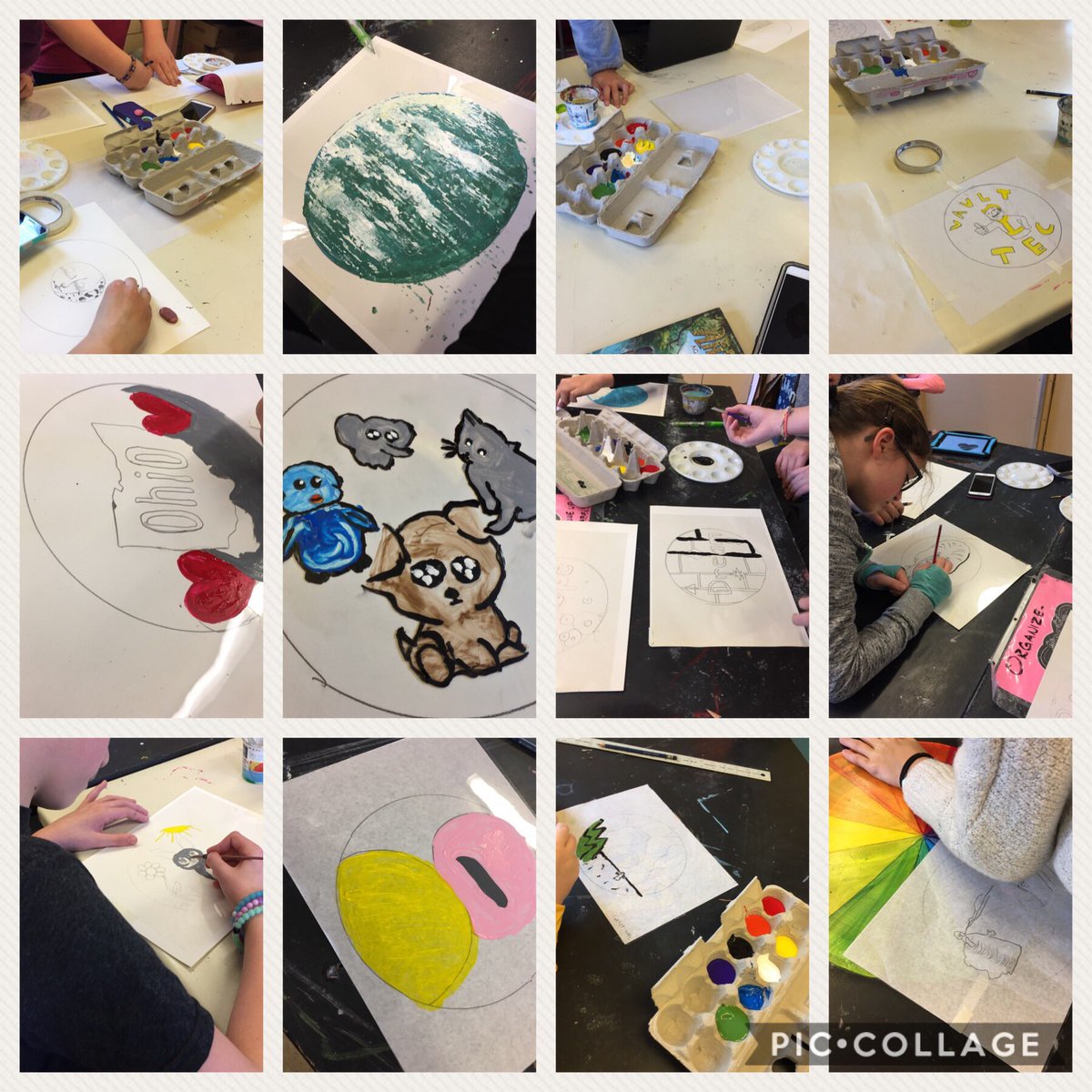 artBWHS's tweet photo. Loved watching artists create sun catchers during the first @BWISOH Art Club of 2018 #gelmedium #uniqueart https://t.co/5nqfqDYST0