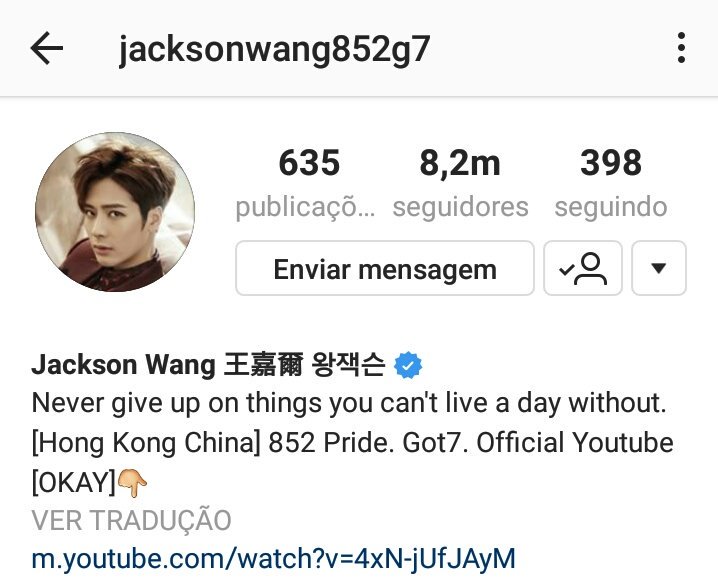 OGSchoolPBrasil's tweet photo. 10.01.18 | INFO • O Jackson (GOT7) curtiu um vídeo do #WOOCHAN no Instagram de uma fã!

#OGSCHOOL_PROJECT #OGZ #JOWOOCHAN #조우찬 | ❁ https://t.co/eaBenAbyim