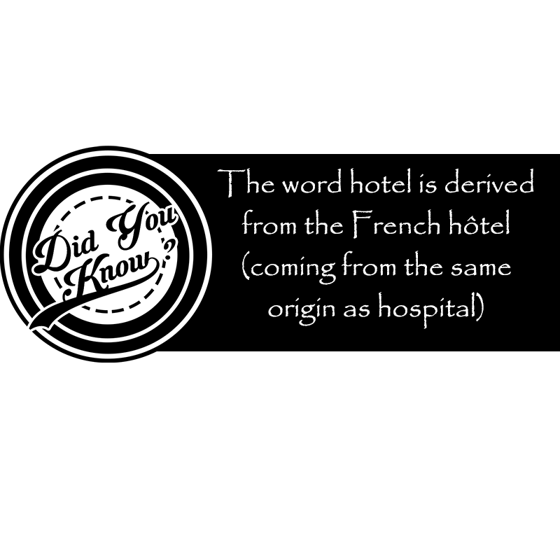 TheWestinBWI's tweet photo. The word #hotel referred to a building seeing frequent visitors, and providing care, rather than a place offering #accommodation. https://t.co/1iZtWhuofU