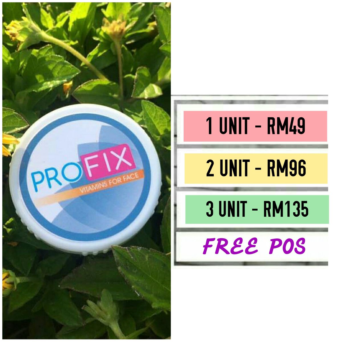 profixforever's tweet photo. Meyh wasap sis utk grab harga promo #profix . HIGHLY RECOMMENDED UTK UOLLSSS YG ADA PROBLEM KULIT !

https://t.co/VXYQMwXtKP https://t.co/hFpavx790c