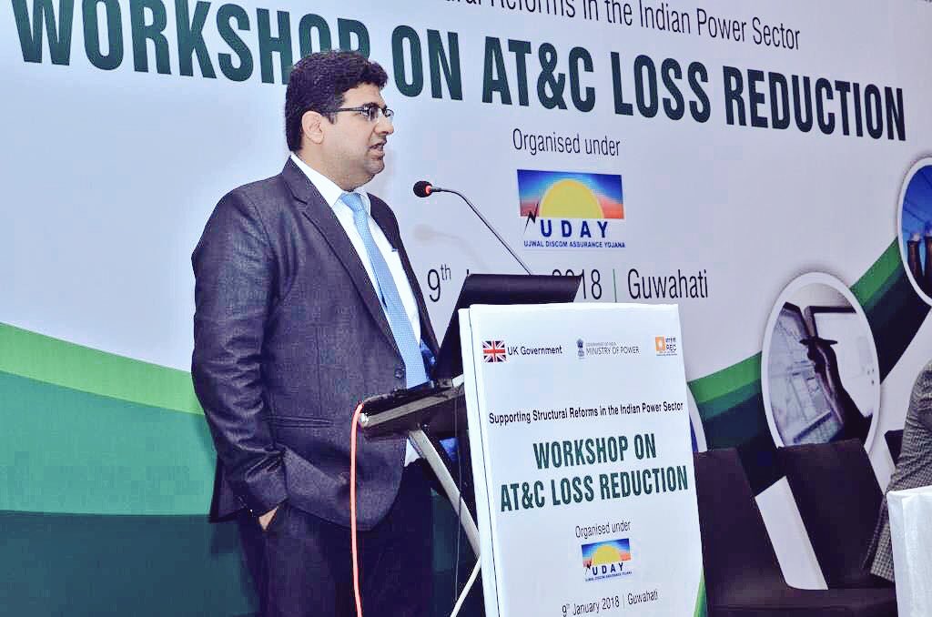 psr_india's tweet photo. Mr. Vikas Gaba, Partner, KPMG in India moderating the inaugral session at the Workshop on AT&amp;C Loss Reduction held in Guwahati on 9th Jan’18. @reachgvikas @KPMGIndia https://t.co/OoBn5hj5Un