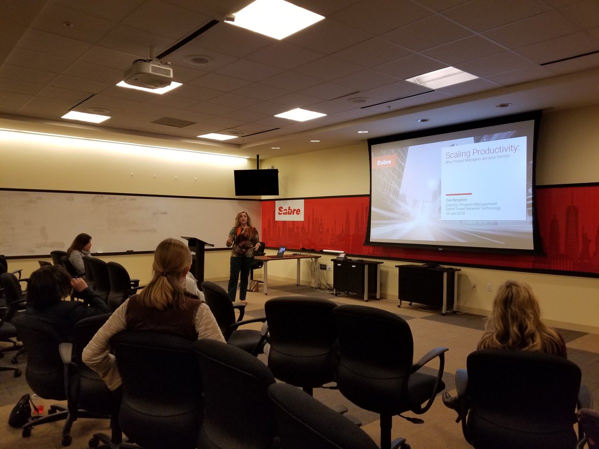 ladiesthatuxFWT's tweet photo. Cori Bergeron - Why Project Managers are your friends! @ladiesthatuxFWT @Sabre_Corp 😄#ux #design #ProjectManager #ProgramManagment #ScalingProductivity https://t.co/d7p8a9nWAW