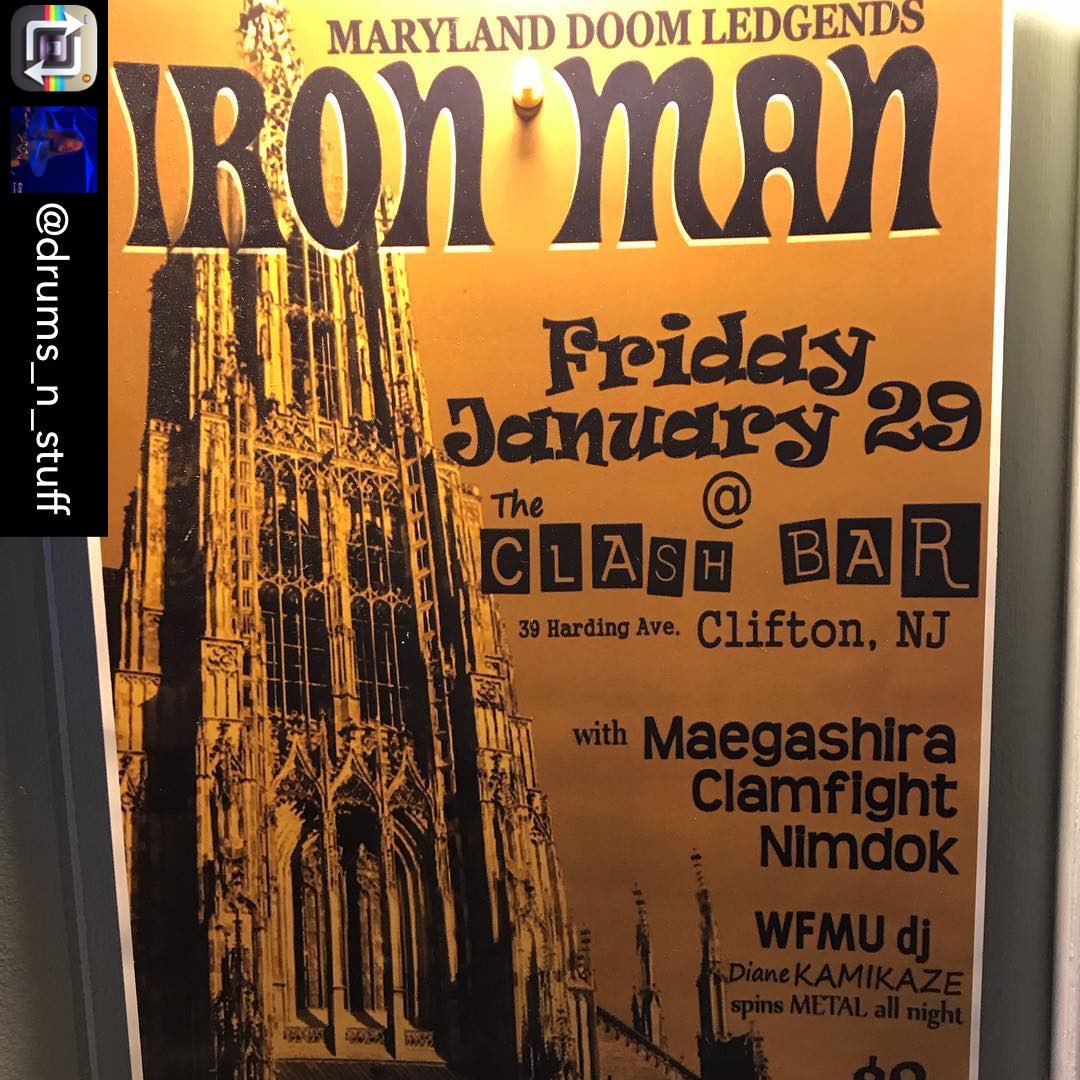 MdDoomFest's tweet photo. Repost from @drums_n_stuff using @RepostRegramApp - R.I.P. Al Morris.. when I was the drummer of Maegashira I had the pleasure of sharing the stage with Iron Man. A very down to earth dude with a killer guitar tone! #ironman #almorris #doom #marylanddoom https://t.co/A2LiBf3wn8
