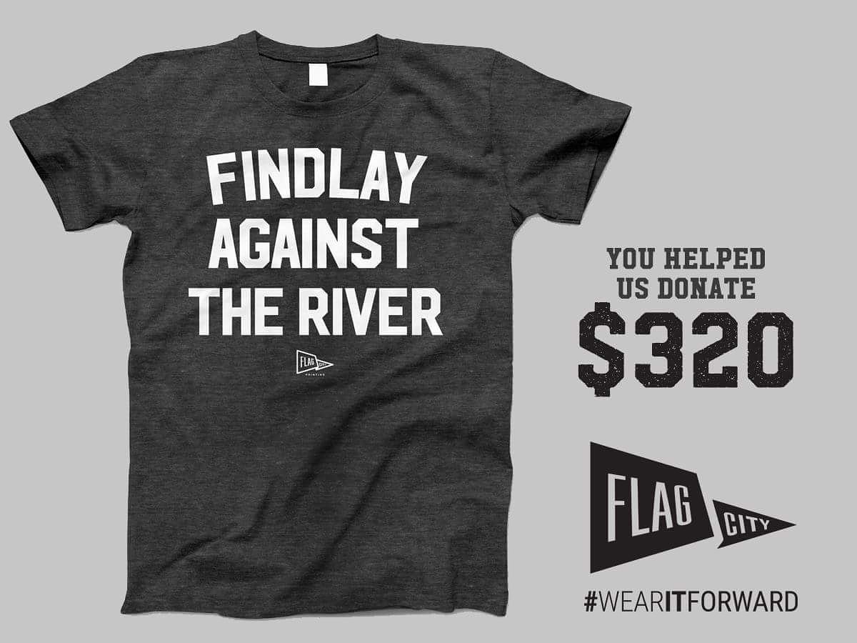flagcityclothin's tweet photo. You are a walking billboard for good!
Over the past year we've selected numerous projects to rally around and raise awareness for causes. Here is the shirt that was our first give back, a $320 donation #wearitforward #findlay #findlayohio
https://t.co/TM03Aqszj6 https://t.co/oyS5B2Qkpg
