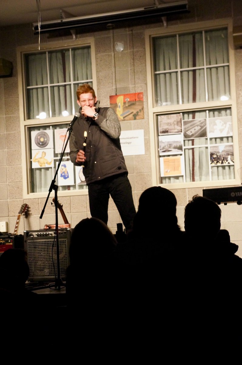 CarterHawthorn3's tweet photo. @ColinMcLean10 came away with the South's Got Talent trophy tonight as he caught the crowds attention with his comedic "name that song" game using the recorder! #SCILionsBiz @aneelj33 @rayne_bunny @colelondonsouth https://t.co/Eva0A30tlM